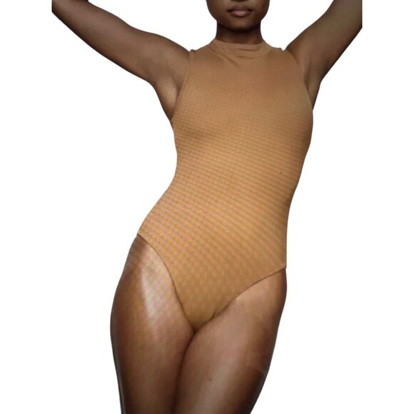 SKIMS Swim Sleeveless One Piece Almond Womens XXS - Picture 1 of 14
